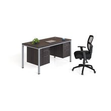 Single Desk With (2) Pedestals, 60" X 30" Desk Top