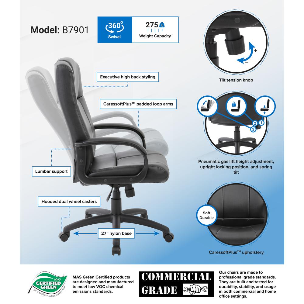 Boss Caressoft Executive High Back Chair