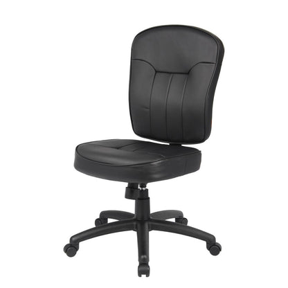 Boss Black Leather Task Chair
