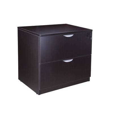 Boss 2-Drawer Lateral File, Mahogany