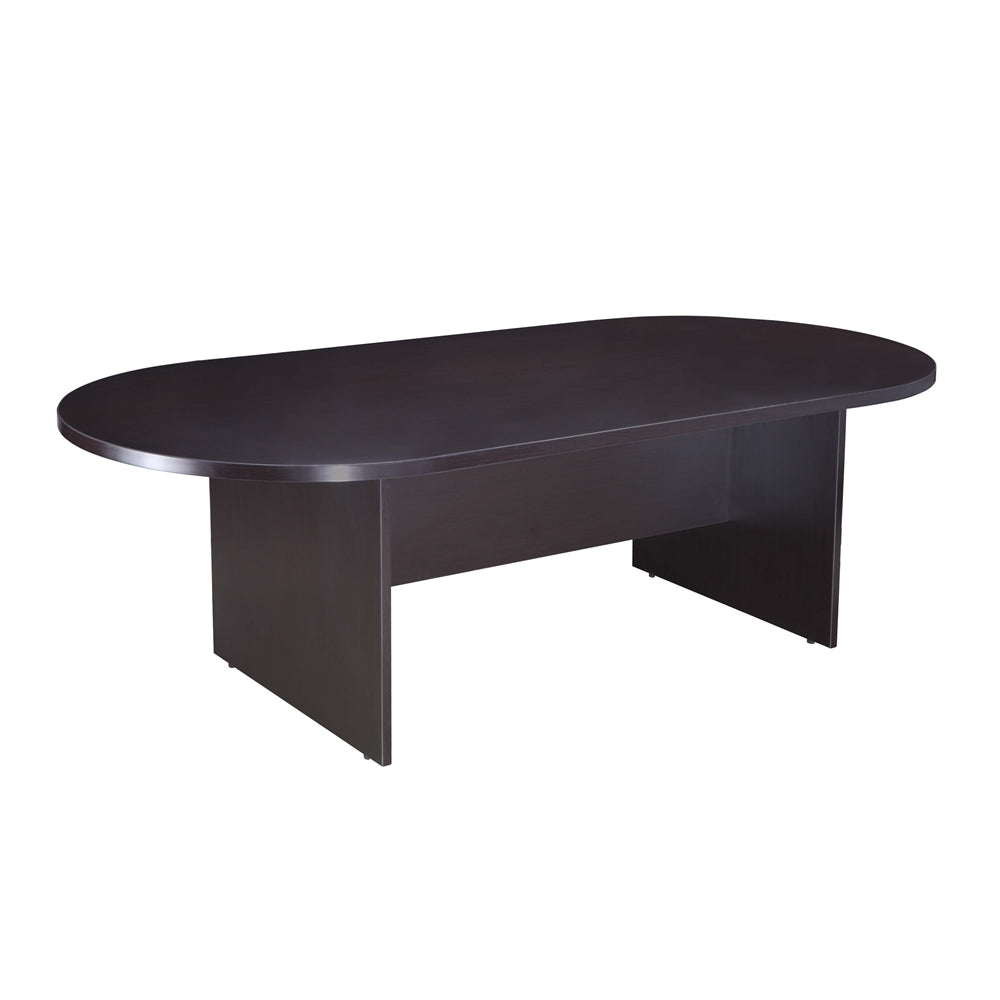 Boss 95W X 43D Race Track Conference Table, Mahogany