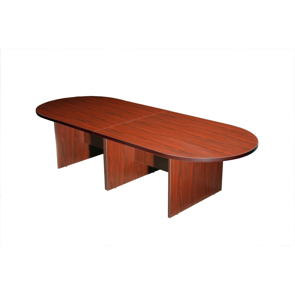 Boss 10Ft Race Track Conference Table - Mahogany