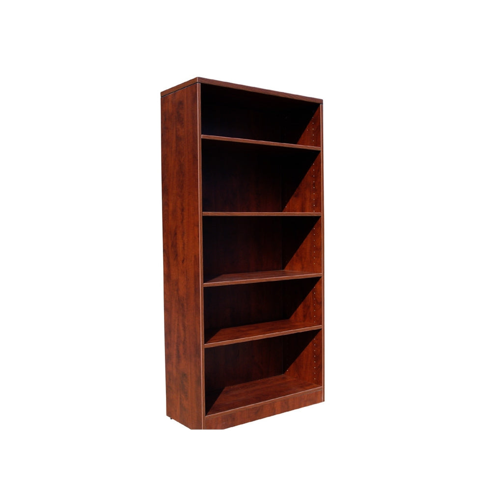 Boss Bookcase, 31W X14D X 65.5H  Mahogany