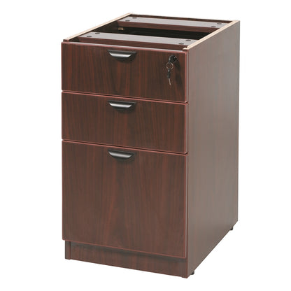 Boss Deluxe Pedestal-Full, Box/Box/File, 15.5W*22D, Mahogany