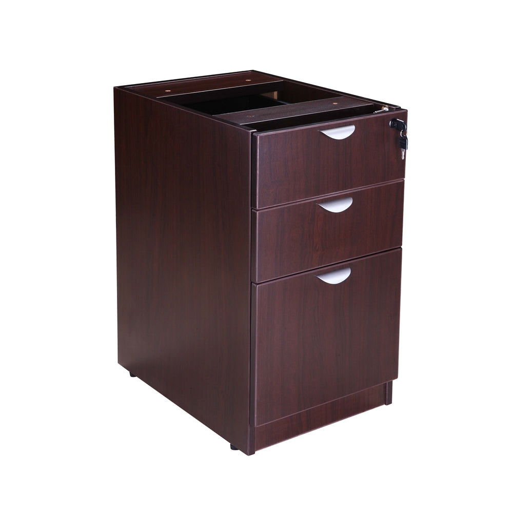 Boss Deluxe Pedestal-Full, Box/Box/File, 15.5W*22D, Mahogany
