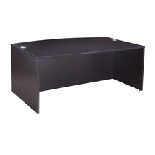 Boss Bow Front Desk Shell, Mocha 71"W*36/41"D*29.5"H