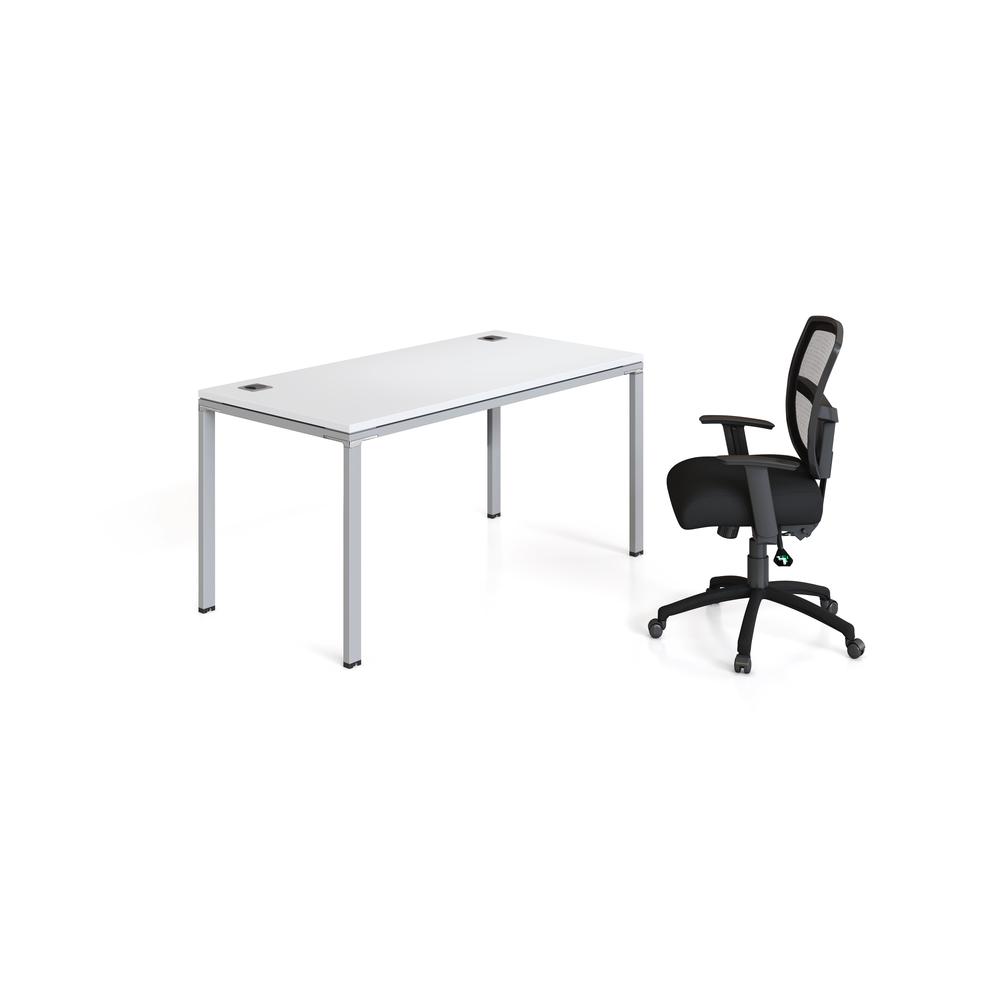 Single Desk, 60" X 24" Desk Top, White