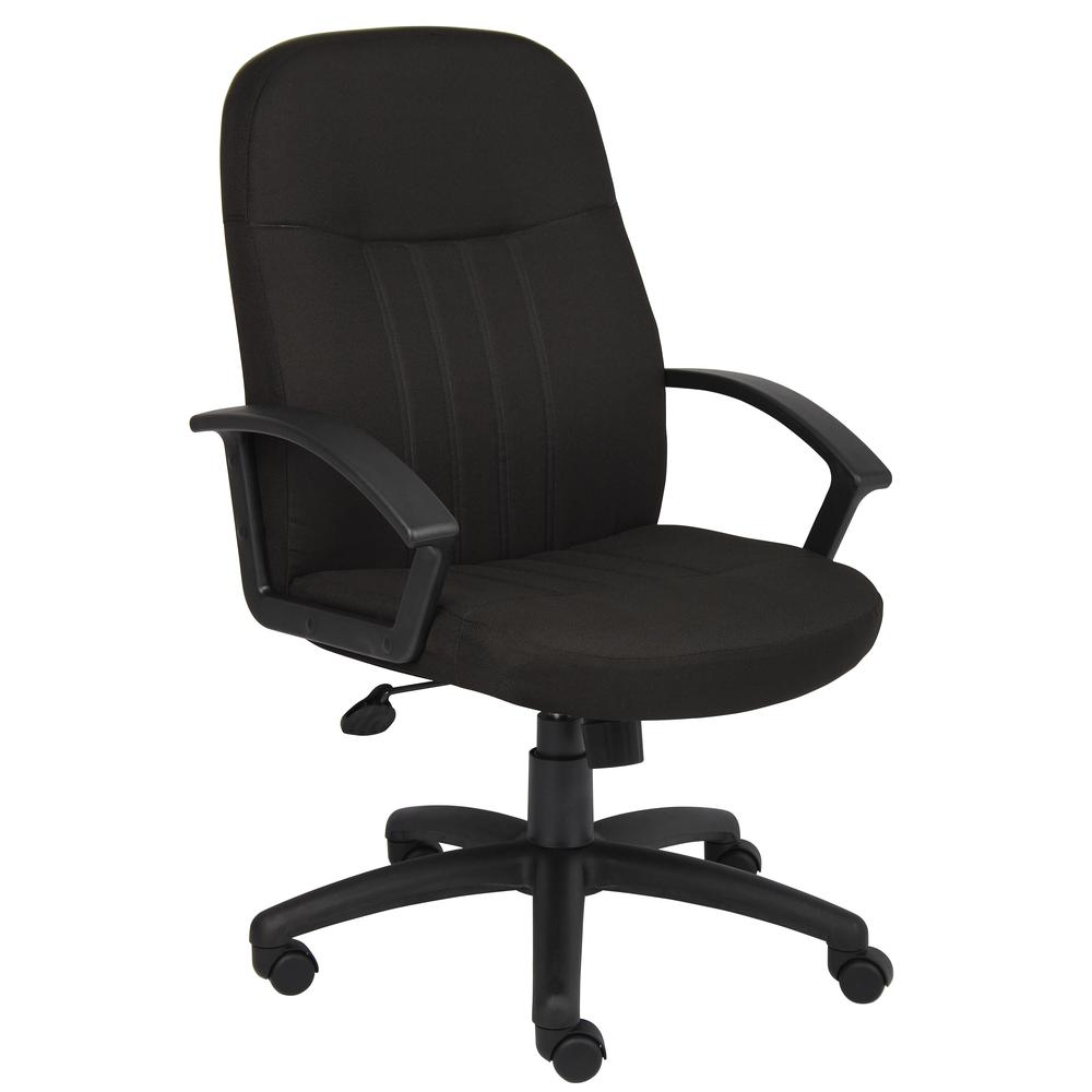 Boss Mid Back Fabric Managers Chair In Black