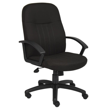 Boss Mid Back Fabric Managers Chair In Black