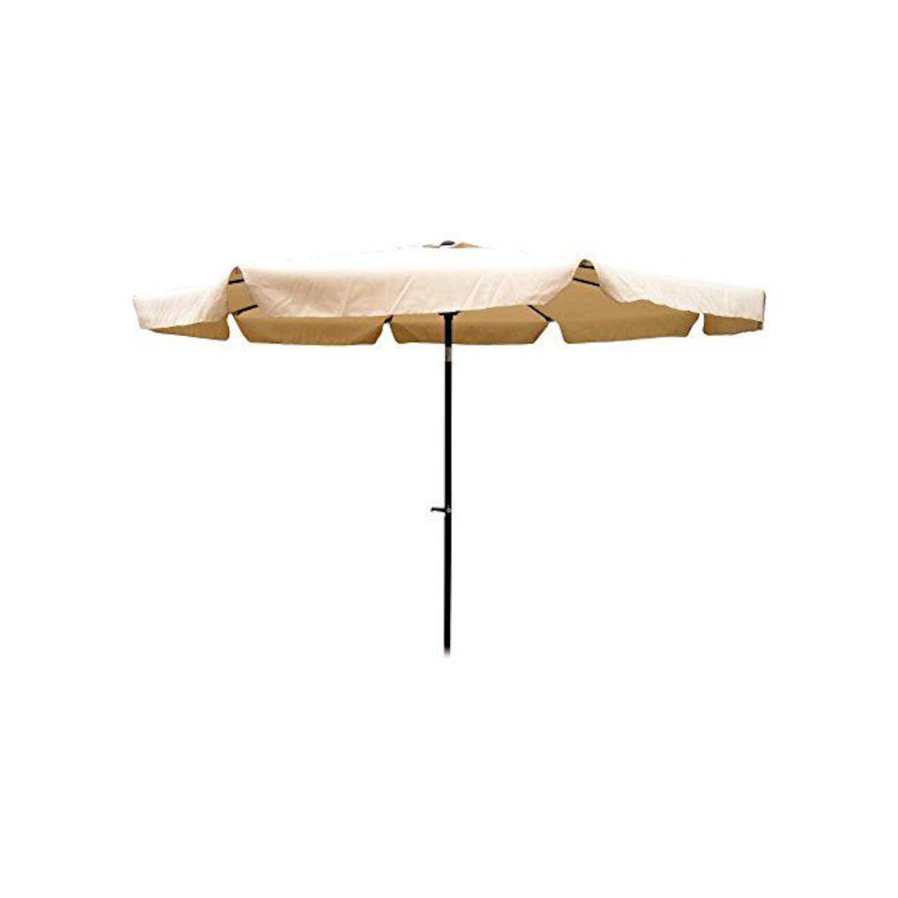 Outdoor 10 Foot Aluminum Umbrella with Flaps