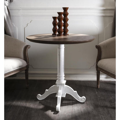 Ashbury Pedestal Base Table Antique White