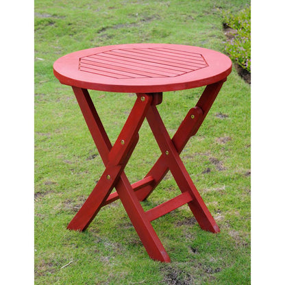 Royal Tahiti Round Wood Folding Table