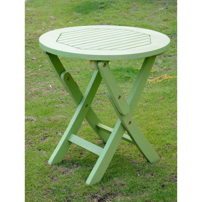 Royal Tahiti Round Wood Folding Table