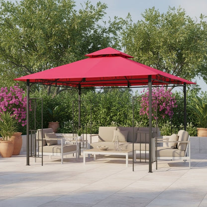 Replacement Canopy, Pink Polyester Fabric, 10-Foot Vented Gazebo Top
