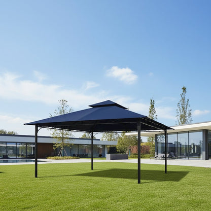 Replacement Canopy, Navy Blue Polyester Fabric, 10 ft. Vented Gazebo Top