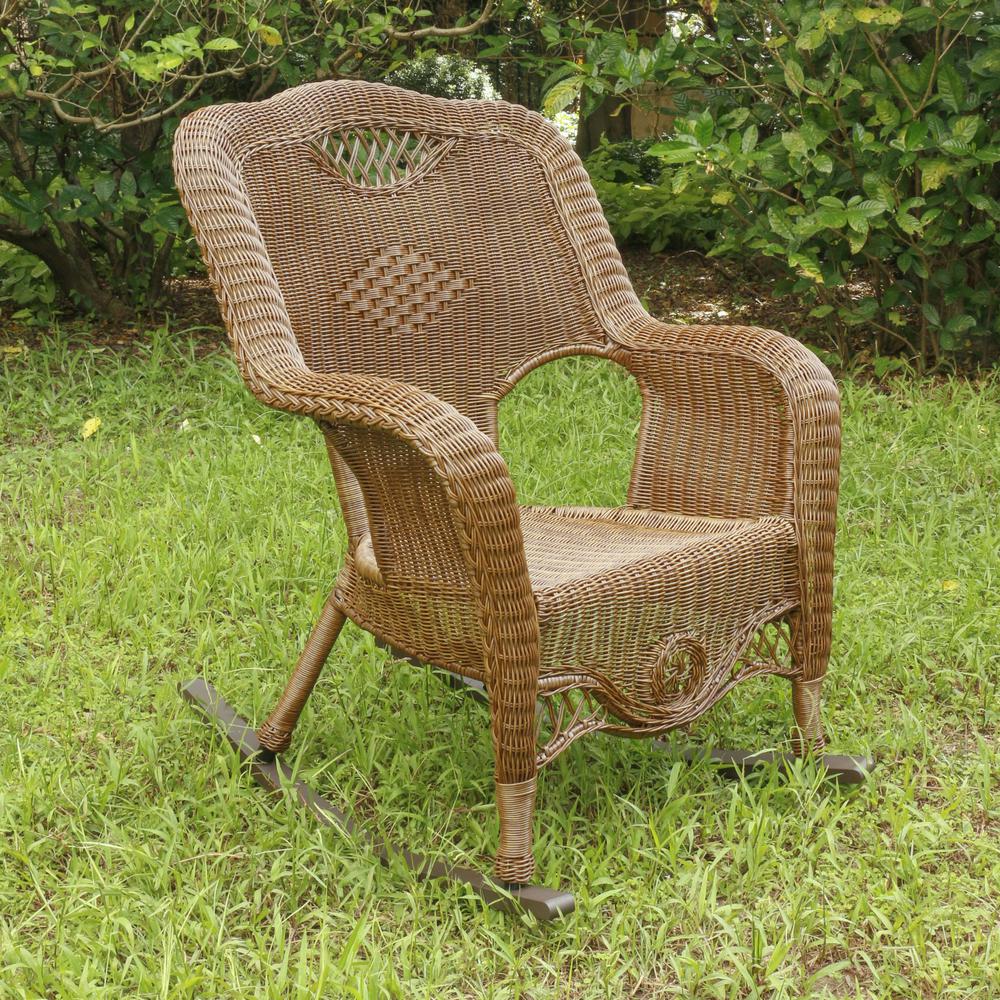 Resin Wicker Indoor/Outdoor Rocker