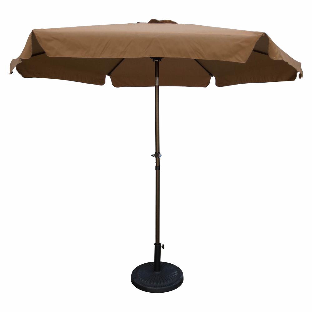 Outdoor 9 Foot Aluminum Umbrella With Flaps