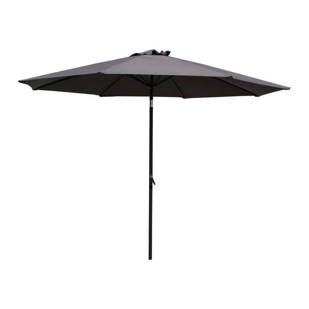 St. Kitts Aluminum 10-foot Patio Umbrella, Grey