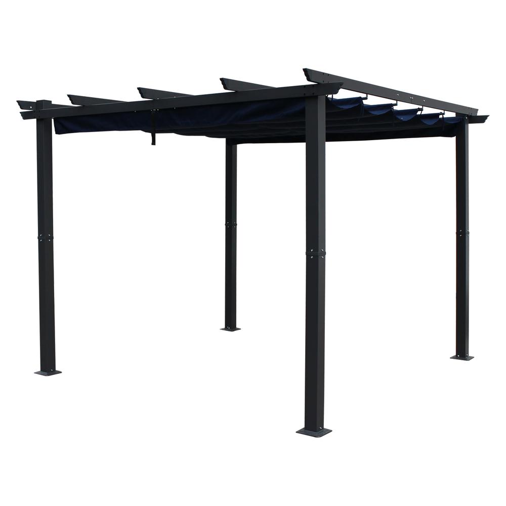 3 Meter Aluminum Framed Pergola, Navy