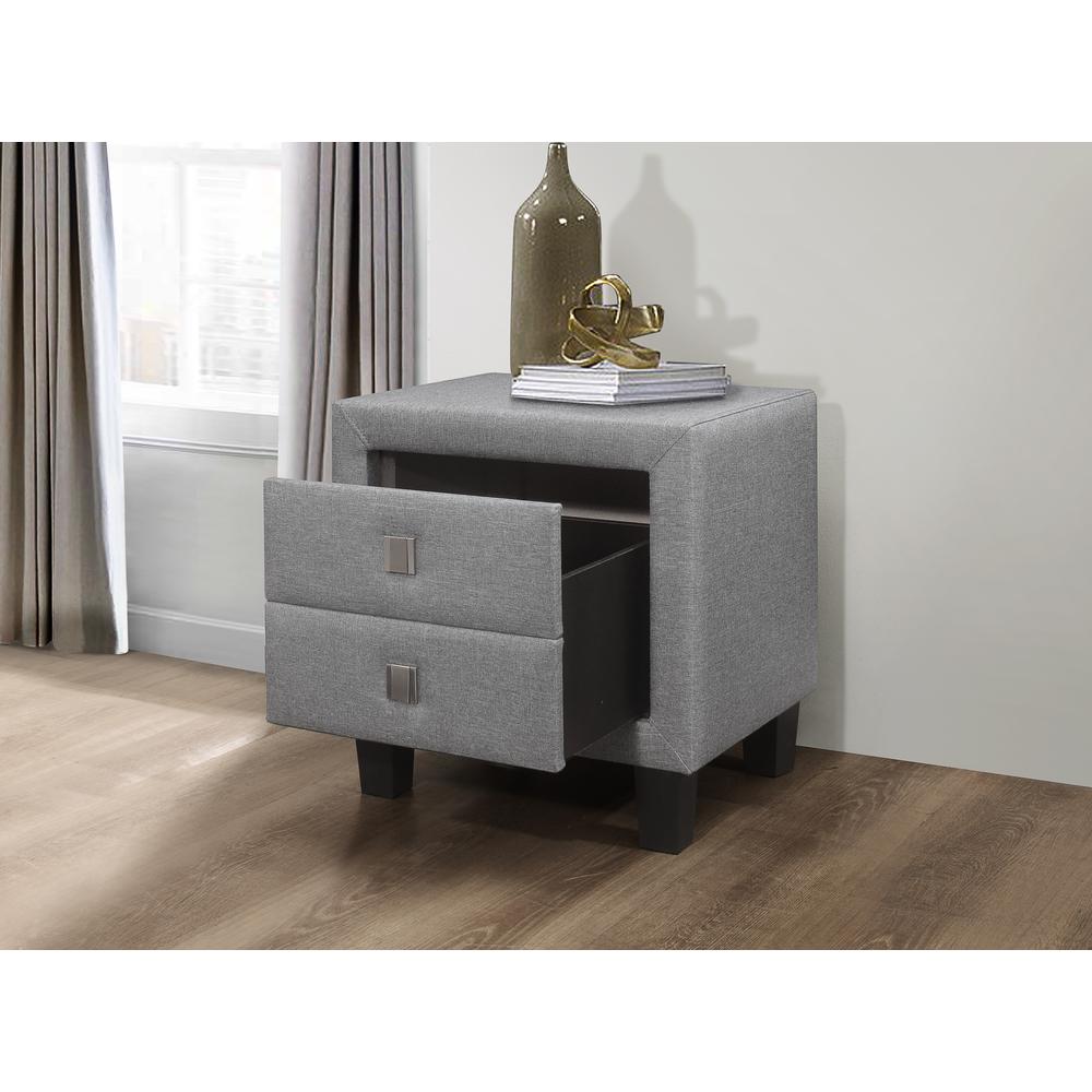 Night Stand With One Drawer, Fabric