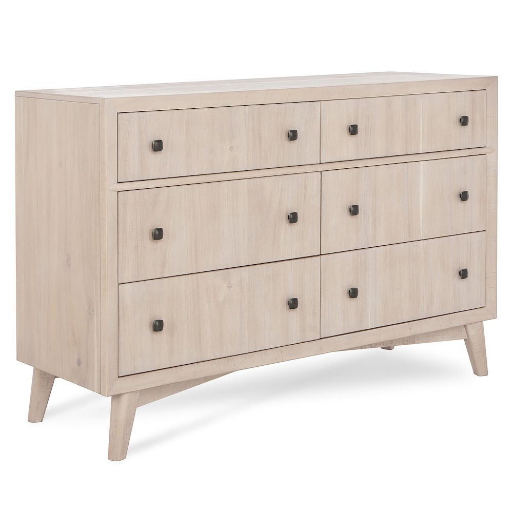 Evolur Loft Antilia Mid-Century Double Dresser, 931-SANDO