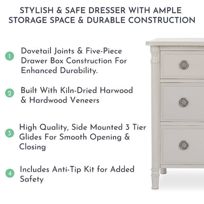 Evolur Julienne 6 Double Dresser , 838-C