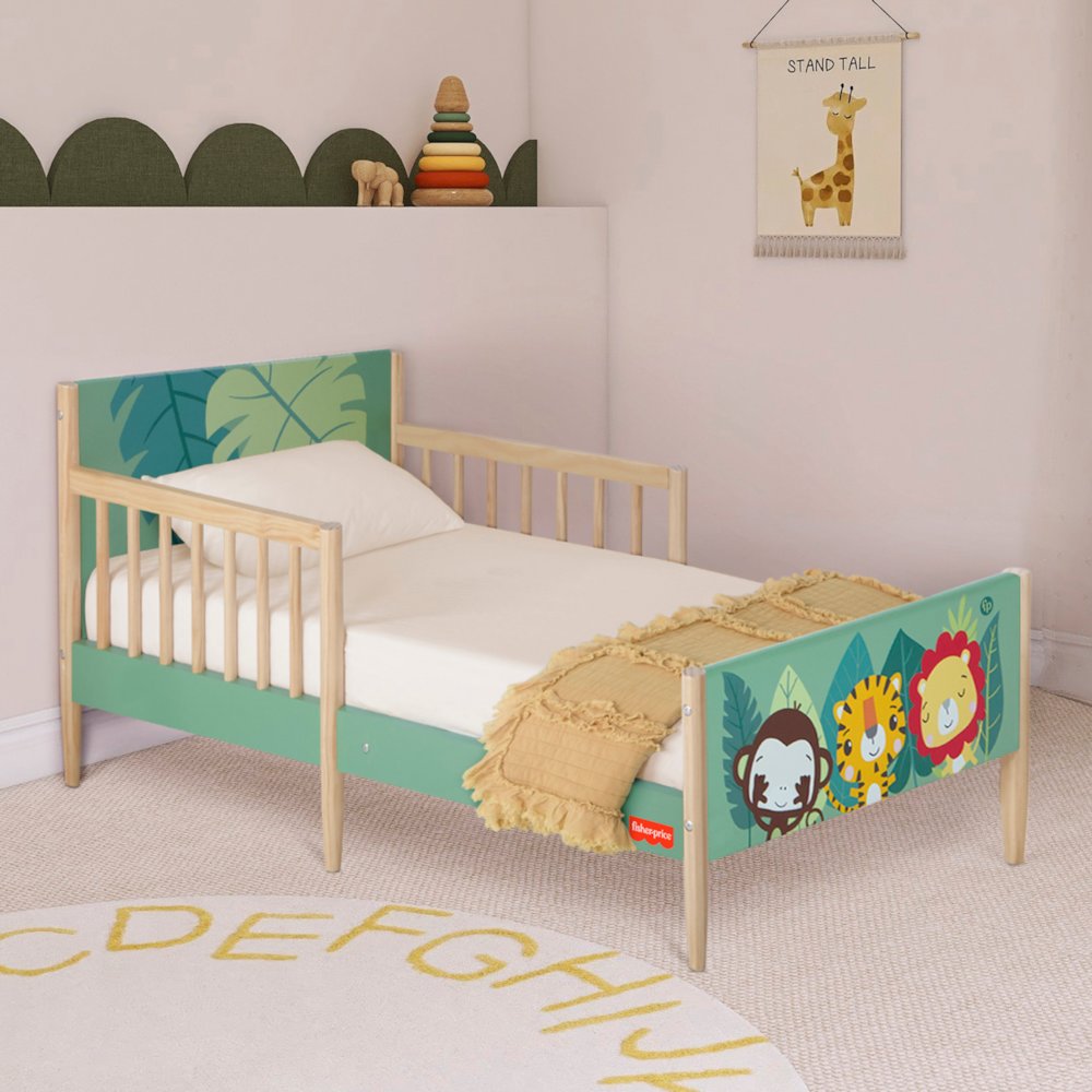 FP Animal Kingdom Toddler Bed in Grey