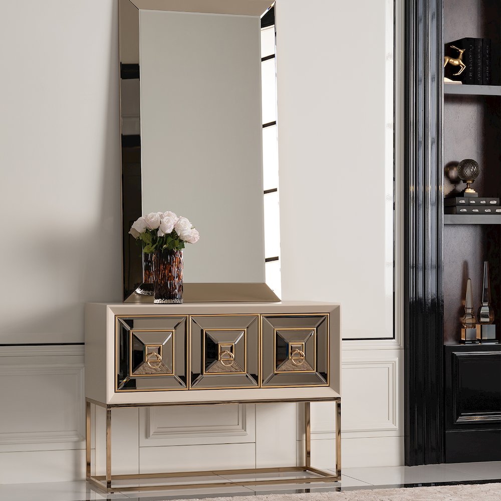 Madison Small Console - Glistening Gold