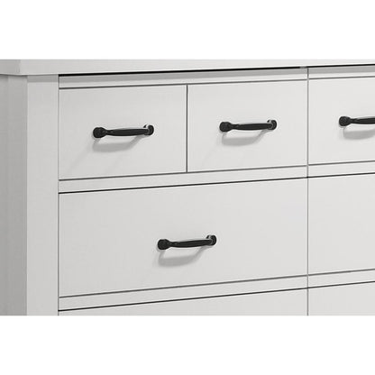 Cassini White 6-Drawer Dresser