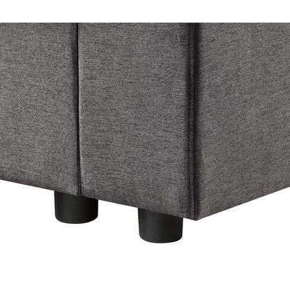 Waylon Gray Linen 4-Seater Sofa with Pockets