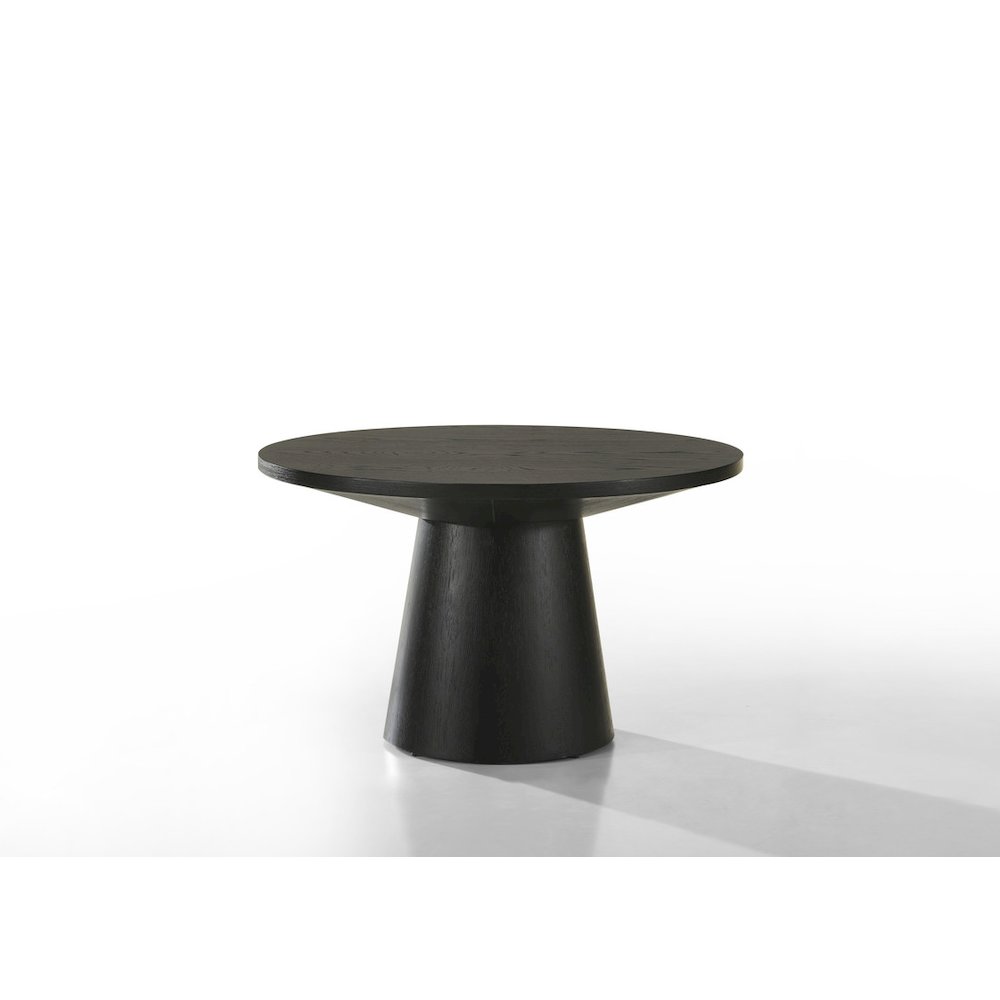 Black 3Pc Coffee, End, & Console Occasional Table Set with Pedestal Base