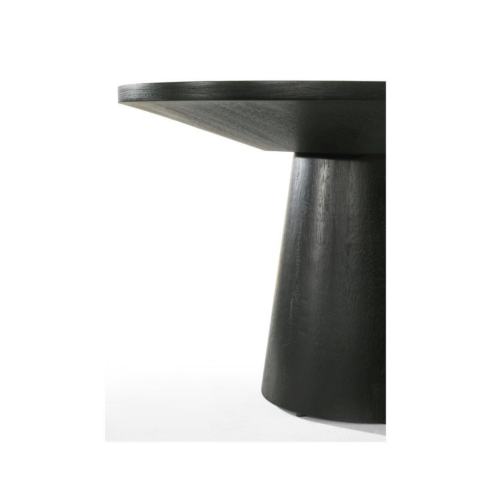 Jasper Ebony Black 22" Round End Table