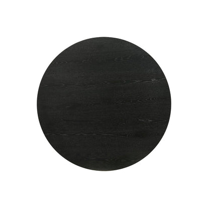 Grantham Black 20"W Round Console Table with Pedestal Base