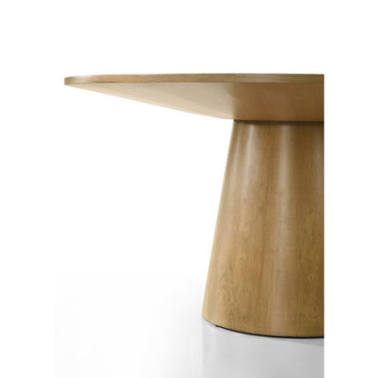 Jasper Driftwood Finish 59" Wide Contemporary Round Dining Table
