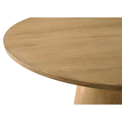 Jasper Driftwood Finish 59" Wide Contemporary Round Dining Table