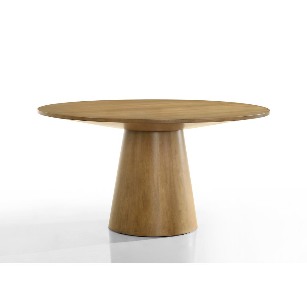 Jasper Driftwood Finish 59" Wide Contemporary Round Dining Table