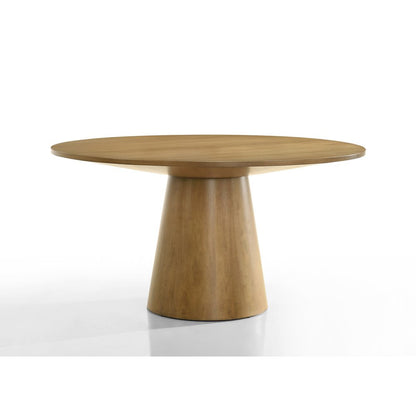Jasper Driftwood Finish 59" Wide Contemporary Round Dining Table