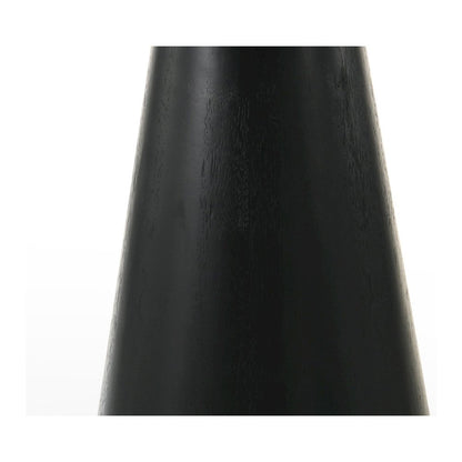 Jasper 47" Round Ebony Black Counter Height Table with Pedestal Base