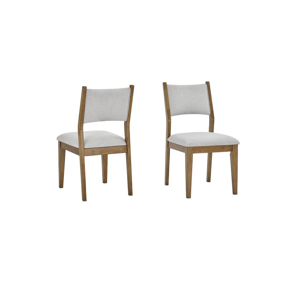 Darla 6Pc 72"W Rectangular Walnut Oak Finish Sled Dining Set with Bench