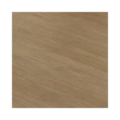 Darla 70"W Rectangular Walnut Oak Geometric Cross Base Dining Table