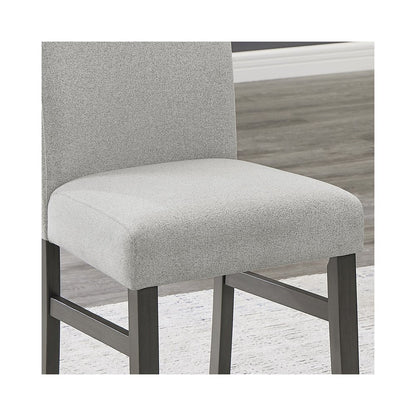 Selena 5-Piece 60" Gray Faux Marble Dining Set – Rectangular Table with 4 Chairs