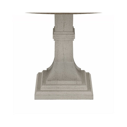Tannen 59"W Round White and Gray 5-Pc Dining Table Set