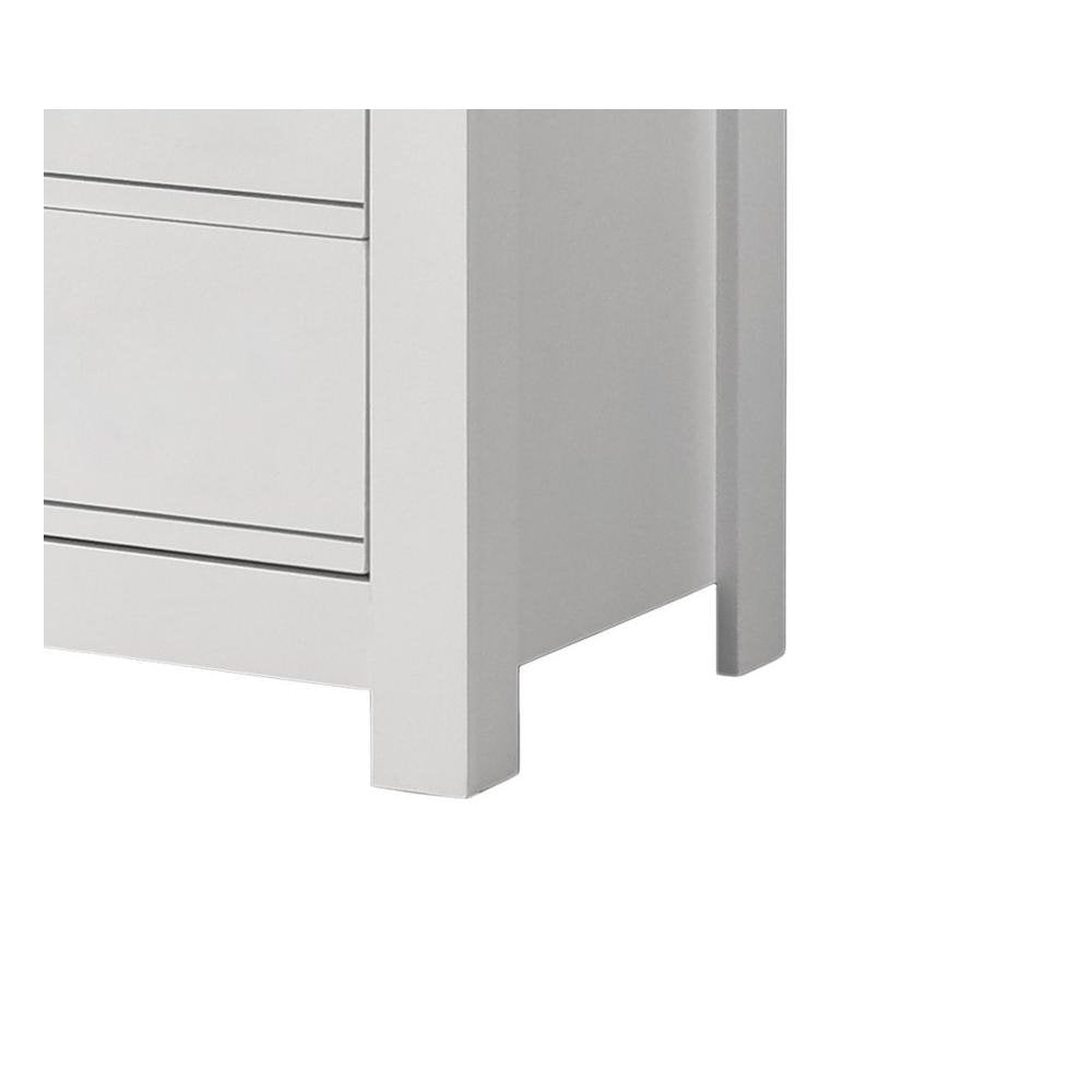 Cassini White 5-Drawer Chest