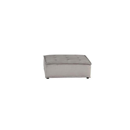 Anna Light Gray Velvet 4 Pc Sectional Sofa