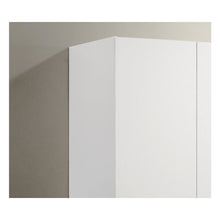 White 3-Door Wardrobe Cabinet Armoire with Storage Shelves and Hanging Rod