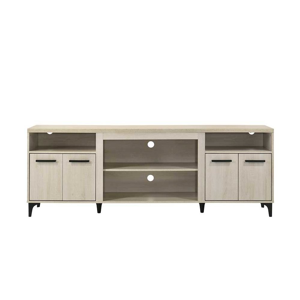 Evander 70"W Oak Finish 4-Door TV Stand