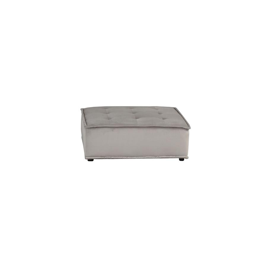 Anna Light Gray Velvet 4-Seater Modular Sofa