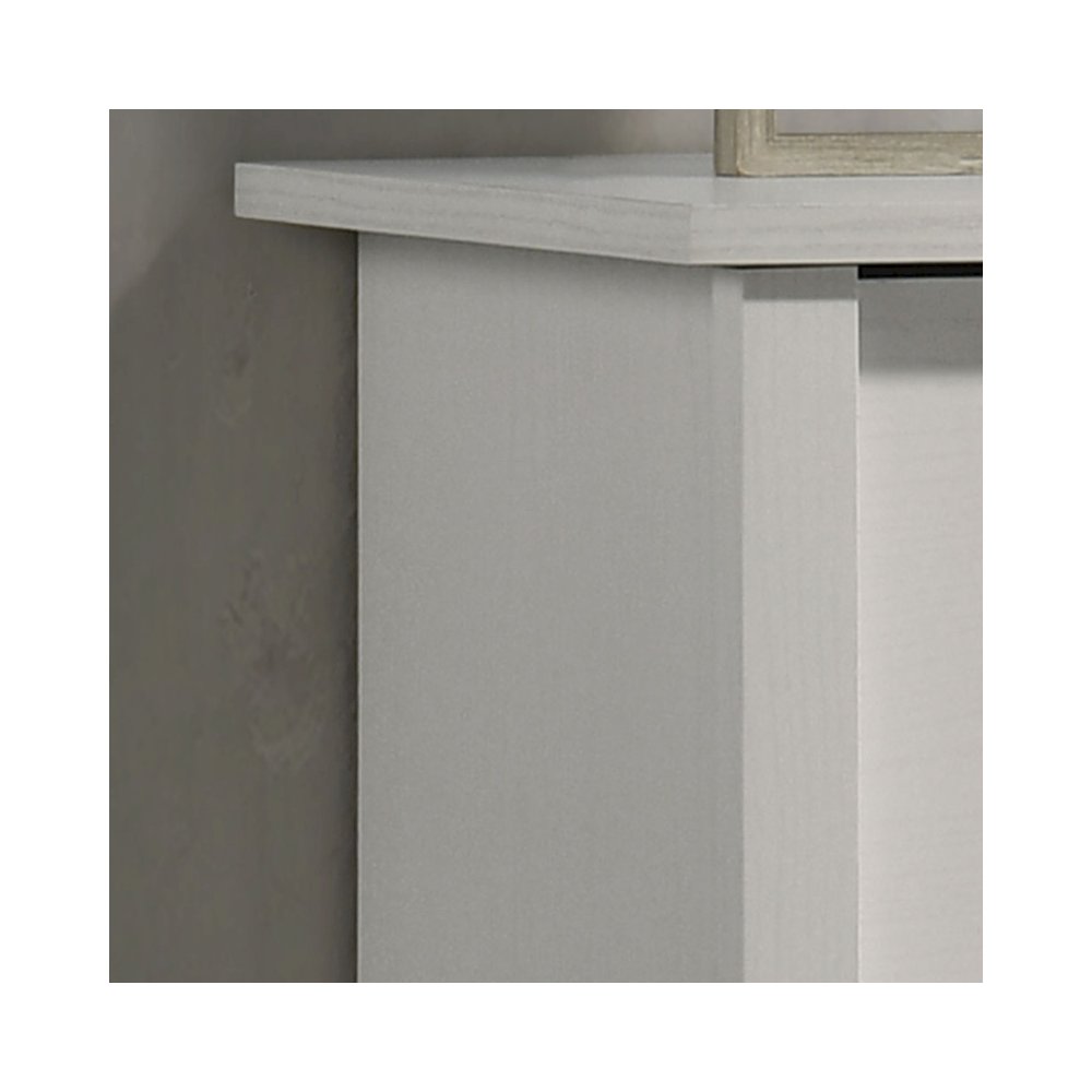 Celeste 32"W White 4-Drawer Chest with Silver Handles