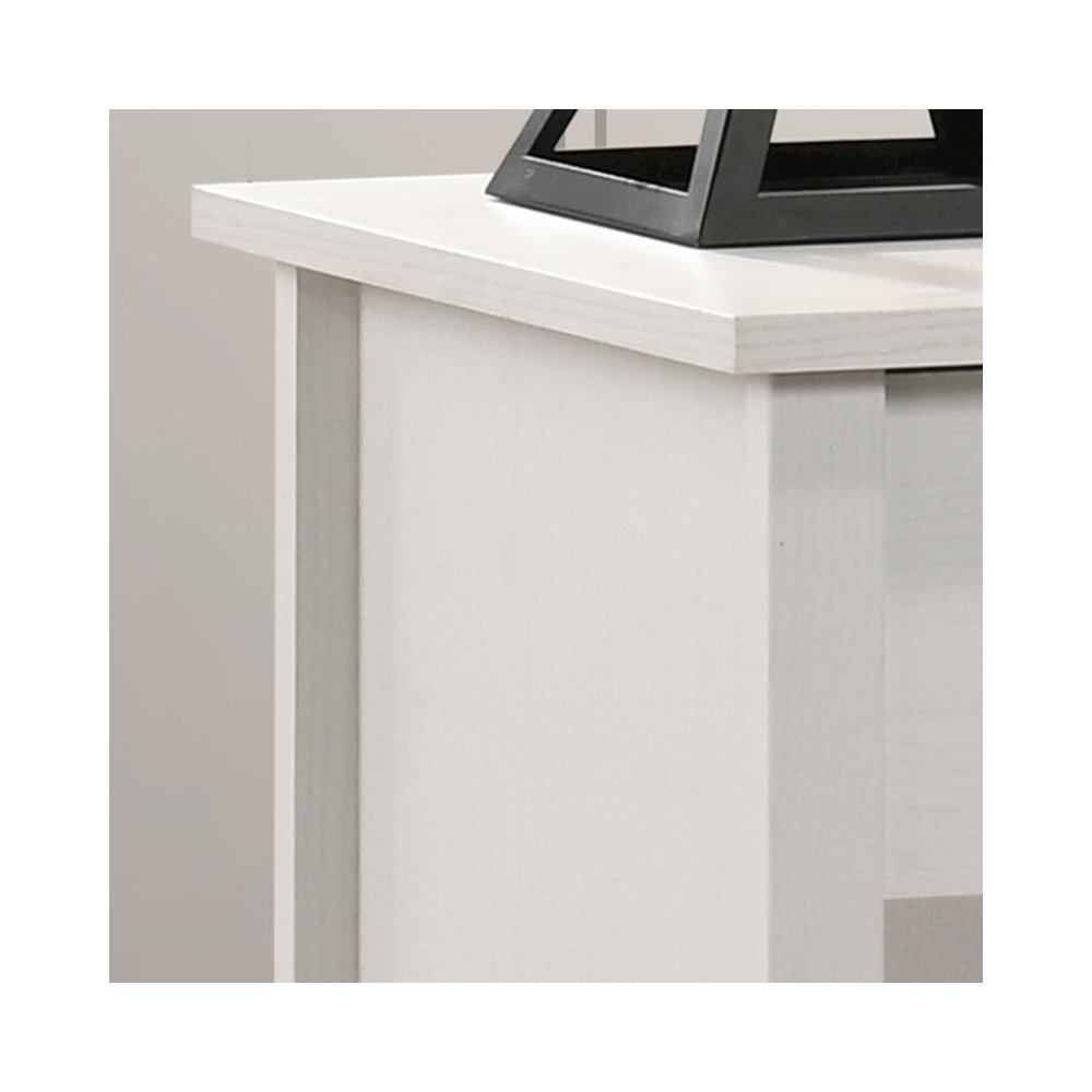 Celeste 20"W White 1-Drawer Nightstand Bedside Table