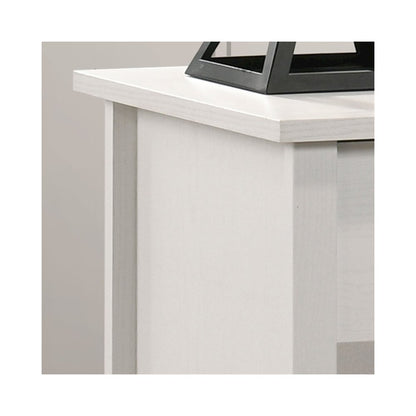 Celeste 20"W White 1-Drawer Nightstand Bedside Table